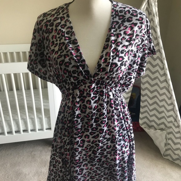 cheetah swim cover up